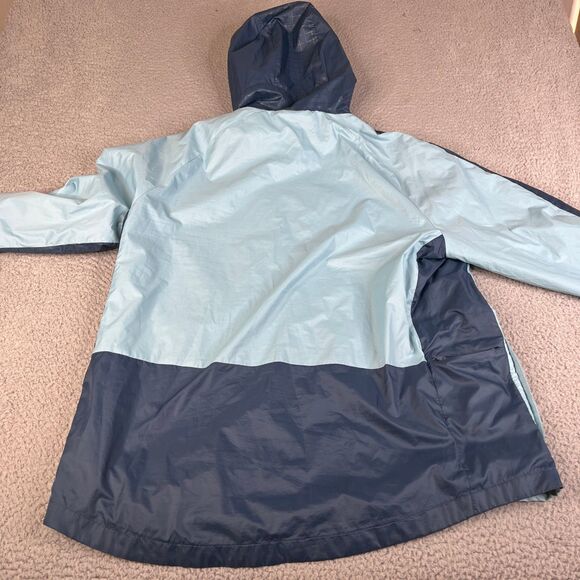 Nike Windbreaker Hoodie Jacket Men XL Navy Light Blue Yellow Full Zip Mesh Lined - Picture 10 of 16